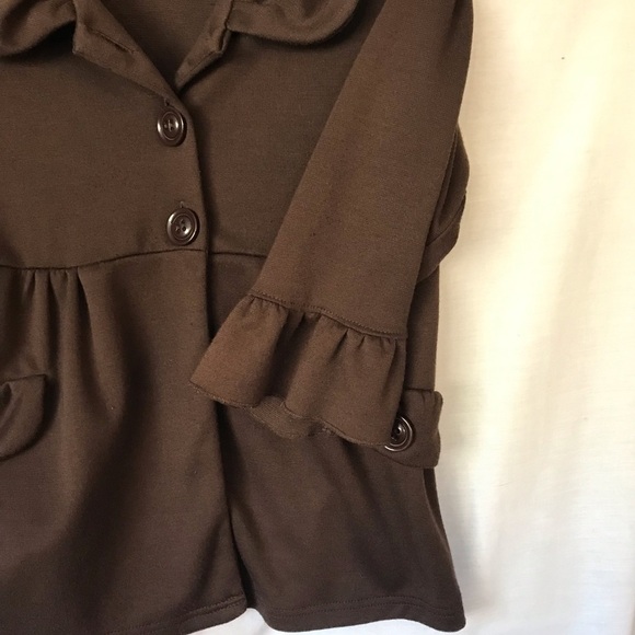 Sequin Hearts Junior Jacket Brown Size XL - Picture 4 of 6